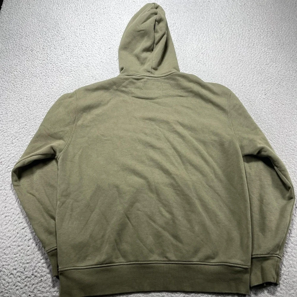 Jordan Hoodie Mens Medium Green Jumpman Flight Fleece Pullover Sweatshirt Logo